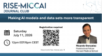 Next RISE-MICCAI Journal Club Session - July 11, 2026