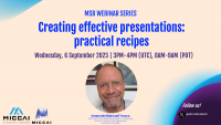 MSB Webinar: Creating effective presentations: practical recipes
