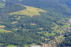 Village in the Vosges Mountains
