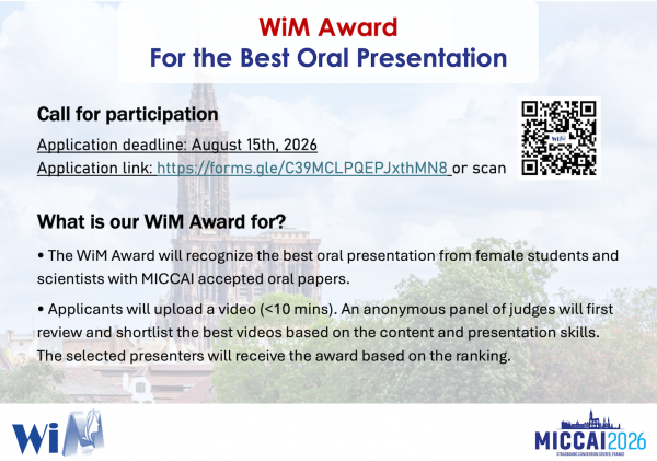 WiM Best Oral Presentation Award 2026